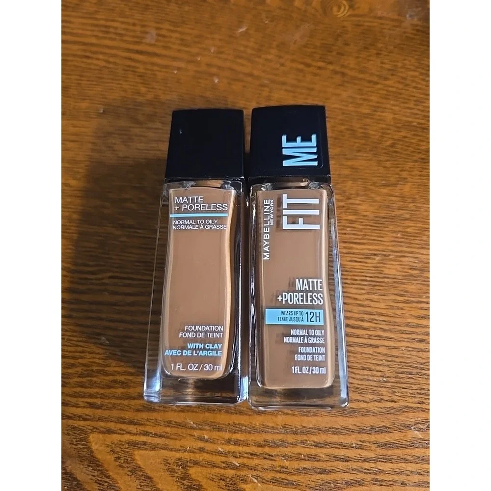 2 PK Maybelline Fit Me Matte Poreless Oil Free Foundation 362 Truffle